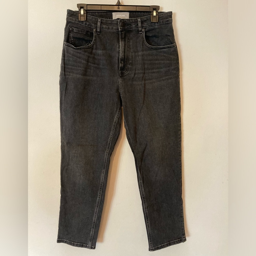 Everlane Curvy Cheeky Denim, Size 30, Washed Black